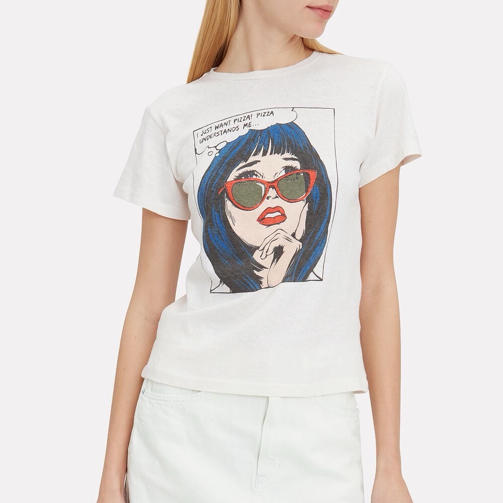RE/DONE I Just Want Pizza Classic T-Shirt